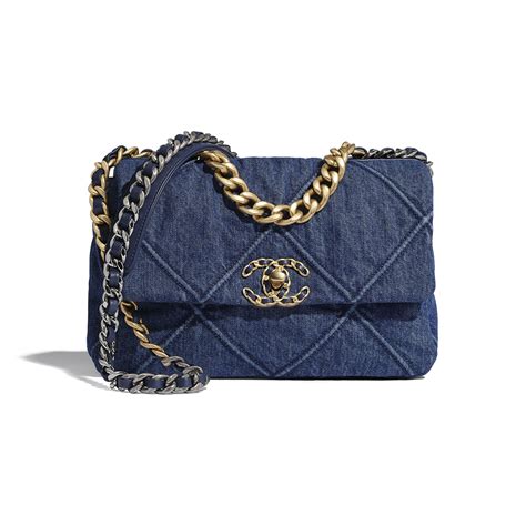 chanel 19 flap bag blue|chanel 19 bag price.